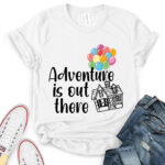 adventure is out there t shirt for women white