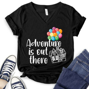 Adventure is Out There T-Shirt V-Neck for Women 2