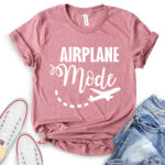 airplane mode t shirt for women heather mauve