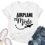 airplane mode t shirt for women white