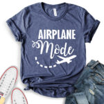airplane mode t shirt heather navy