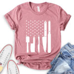 american chef t shirt for women heather mauve