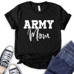 army mom t shirt black