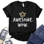 awesome wow t shirt black