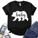 baby bear t shirt for women black