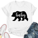 baby bear t shirt for women white