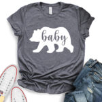 baby bear t shirt heather dark grey
