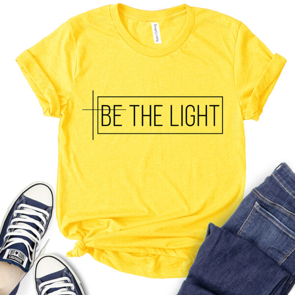 be the light t shirt for women yellow