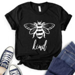 bee kind t shirt for women black