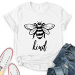 bee kind t shirt white