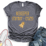 beekeeper t shirt for women heather dark grey