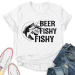 beer fishy fishy t shirt for women white