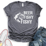 beer fishy fishy t shirt heather dark grey