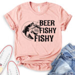 beer fishy fishy t shirt heather peach
