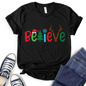Believe Christmas T-Shirt for Women 2