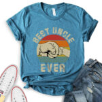 best uncle ever t shirt for women heather deep teal