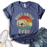 best uncle ever t shirt heather navy