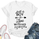 boy in love t shirt for women white