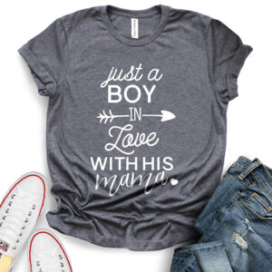 boy in love t shirt heather dark grey