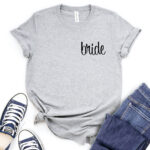 bride t shirt heather light grey