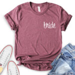 bride t shirt heather maroon