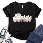 bride-t-shirt-v-neck-for-women-black