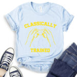 classicaly trained t shirt baby blue