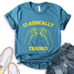 classicaly trained t shirt for women heather deep teal