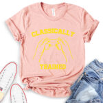 classicaly trained t shirt heather peach