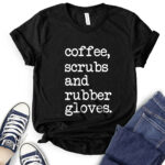 coffee scrubs t shirt black