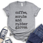 coffee scrubs t shirt heather light grey