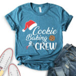 cookie-baking-crew-t-shirt-for-women-heather-deep-teal