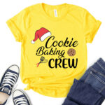 cookie-baking-crew-t-shirt-for-women-yellow
