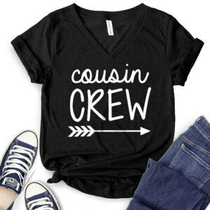 Cousin Crew T-Shirt V-Neck for Women 2