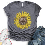 create your own sunshine t shirt for women heather dark grey
