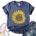 create your own sunshine t shirt for women heather navy