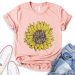create your own sunshine t shirt heather peach