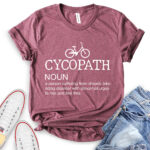 cycopath t shirt heather maroon