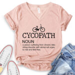 cycopath t shirt v neck for women heather peach