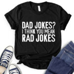 dad jokes t shirt for women black