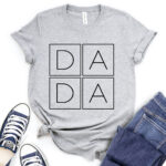 dada t shirt for women heather light grey
