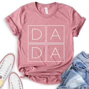 dada t shirt for women heather mauve