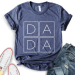 dada t shirt for women heather navy