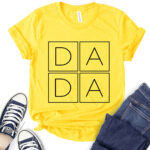 dada t shirt for women yellow