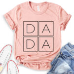 dada t shirt heather peach