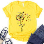 dandelion chicken t shirt for women yellow
