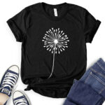 dandelion t shirt for women black