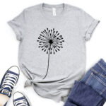 dandelion t shirt for women heather light grey