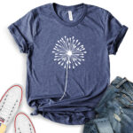 dandelion t shirt for women heather navy