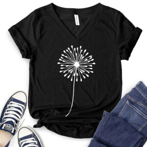 Dandelion T-Shirt V-Neck for Women 2